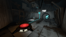 Portal 2 Chapter 1 Introduction cube button.png